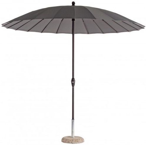 Уличный зонт от солнца  Флоренция серо-коричневый 2,7 м
