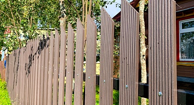 Забор из ДПК в Пермском крае Забор из ДПК в Пермском крае